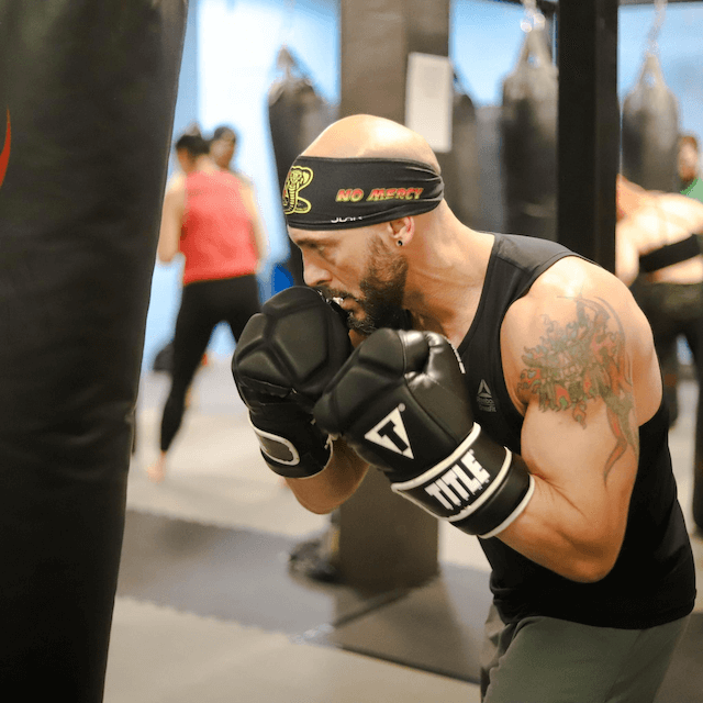 Man Performing Intense Fitness Training Session in Collierville, TN